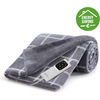 Miniatura prodotto Caldoplaid Velvet Square Plaid Riscaldabile, Morbida Coperta Elettrica 150x95 cm, Basso Consumo, Tecnologia Adapto, Dispositivo di Sicurezza, Rapido Riscaldamento, 6 Temperature, Lavabile