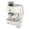 Miniatura prodotto Smeg Macchina da Caffè Espresso Manuale con macinacaffè integrato 50's Style – Panna LUCIDO – EGF03CREU