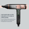 Miniatura prodotto Rowenta Nano Asciugacapelli Brushless Compatto ad Alta Velocità, Boost di Ioni Antistatici e Sensore di Temperatura per Capelli Setosi e Luminosi, 3 Impostazioni di Velocità/Temperatura, HY8310