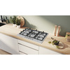 Miniatura prodotto PGQ7B5K90 Serie 4, Piano cottura a gas, 75 cm, Acciaio inox