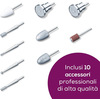 Miniatura prodotto MP 100 Set Professionale per Manicure e Pedicure con Fresa per Unghie e Accessori completi, adatto anche per Unghie Artificiali
