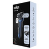 Miniatura prodotto Braun Series 6 61-B1000s Rasoio Elettrico Uomo, SensoFlex, Wet&Dry, Ricaricabile, Rasoio A Lamina Senza Fili, Blu