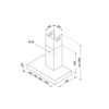 Miniatura prodotto Universale Cappa KBT600XE Acciaio Inox