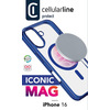 Miniatura prodotto Iconic Mag - iPhone 16 Custodia trasparente con bordi colorati compatibile con ecosistema Magsafe