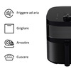 Miniatura prodotto HAF5TWA 011 6,5 L Indipendente 2000 W Friggitrice ad aria calda Nero