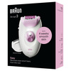 Miniatura prodotto Braun Epilatore Elettrico Donna Silk-épil 3, Epilatore Con Cavo Per Epilazione, Pelle Liscia Per Settimane, 3-031, Rosa