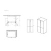 Miniatura prodotto Cube 90 Serie 5 HCR5919ENMM frigorifero 4 porte Libera installazione 643 L E Platino, Acciaio inox