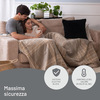Miniatura prodotto CaldoPlaid Elegance, Plaid Riscaldabile, Morbida Coperta Elettrica, 180x140 cm, Tessuto Double Face, Risparmio Energetico, Tecnologia Adapto, Rapido Riscaldamento, 6 Temperature, Lavabile