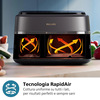 Miniatura prodotto Airfryer doppio cestello, friggitrice ad aria da 9.0L, 12 metodi di cottura, App per ricette NA352/00