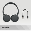 Miniatura prodotto Cuffie Bluetooth wireless Sony WH-CH520 - Durata della batteria fino a 50 ore con ricarica rapida, stile on-ear - Nero