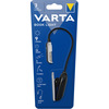 Miniatura prodotto Varta Book Light (incl. 2x VARTA CR2032 Celle a bottone, con impugnatura a clip e collo flessibile) argento/nero, luce a clip
