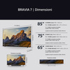 Miniatura prodotto Sony BRAVIA 7 QLED (XR l Mini LED) 85 pollici 4K HDR Google Smart TV (2024) | Gaming menu per PlayStation 5, IMAX Enhanced, Dolby Vision Atmos, Chromecast, AirPlay, 120Hz 85XR70