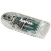 Miniatura prodotto Lettore USB 2.0 "8 in 1" slim, SD, SDHC, SDXC, MMC, MMC plus, miniSD, mini SDHC, microSD, microSDHC, trasparente, blister