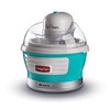 Miniatura prodotto 643 Ice Cream Maker Party Time, Macchina per fare il gelato, 12W, Capacità 1,5 L, Cestello estraibile con doppio isolamento, Tempo preparazione 30 minuti, Coperchio per aggiunta ingredienti, Azzurro
