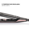 Miniatura prodotto Imetec Creativity Multistyle, Piastra per capelli Lisci o Mossi, Rivestimento ceramica, Particelle Diamante, Cheratina, Piastre Flessibili e Calde Anche Esternamente, 5 temperature 150-230°C