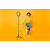 Miniatura prodotto Selfie Ring Pro - Universale Anello led con treppiede da 1.60m per riprese video e selfie