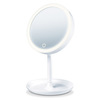 Miniatura prodotto BS 45 Specchio Cosmetico con Illuminazione LED Regolabile, Ingrandimento 5X e Base Porta Oggetti - 40 g