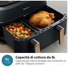 Miniatura prodotto Airfryer doppio cestello, friggitrice ad aria da 9.0L, 12 metodi di cottura, App per ricette NA352/00