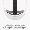 Miniatura prodotto Cinturino Elite per Meta Quest con batteria – Compatibile con Meta Quest 3/3S – Fino a 2 ore di gioco in più – Massimo comfort e distribuzione del peso – Vestibilità ergonomica e regolabile