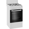 Miniatura prodotto Cucina CSS42014FW, (LxDxA) 50x50x85, Bianca, Forno elettrico statico, piano cottura a gas 4 zone, Coperchio in metallo