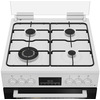 Miniatura prodotto FBE62310GW cucina a libera installazione bianca, 60x60cm, piano gas, forno elettrico ventilato, grill elettrico, 66 Lt, Сlasse A
