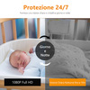 Miniatura prodotto Cue 2 Telecamera 2MP da interno con supporto magnetico - Baby Monitor e Rilevamento pianto o suono anomali