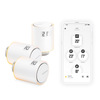 Miniatura prodotto Set 3 Valvole Termostatiche Intelligenti Aggiuntive per il Termostato Intelligente e per il Kit di base per riscaldamento centralizzato