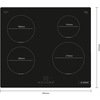 Miniatura prodotto PUE611BB5J Serie 4 Piano cottura a induzione 60 cm Nero, senza profili
