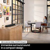 Miniatura prodotto Samsung Soundbar HW-S50B/ZF 3 canali 140W 2022, suono bilanciato e uniforme, music mode, tap sound