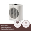Miniatura prodotto Compact Air, Termoventilatore piccolo e potente, Stufetta Elettrica, 2000 W, maniglia integrata, temperatura regolabile, funzione antigelo, dispositivo di protezione dai surriscaldamenti