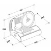 Miniatura prodotto Affettatrice MARY 220 Elettrico 220W Alluminio Grigio, Rosso