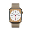 Miniatura prodotto Watch Series 8 GPS + Cellular 45mm Cassa in Acciaio Inossidabile color Oro with con Cinturino Loop Milanese