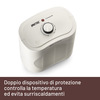 Miniatura prodotto Compact Air, Termoventilatore piccolo e potente, Stufetta Elettrica, 2000 W, maniglia integrata, temperatura regolabile, funzione antigelo, dispositivo di protezione dai surriscaldamenti
