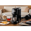 Miniatura prodotto 1304/1 Macchina da caffè a cassetti, 1350W, Capacità serbatoio 0,7L, Pressione 19 bar, 2 tipologie di caffè, Capsule Nespresso* e Dolcegusto*, Cialde e Polvere, Nero