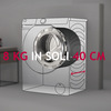 Miniatura prodotto Hoover H-WASH 700, Lavatrice Slim, 8kg, Clase A, 1400 giri, Blanco, H7W4 48MBC-S