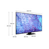 Miniatura prodotto Samsung TV QE65Q80CATXZT QLED 4K, Smart TV 65" Processore Neural Quantum 4K, Dolby Atmos e OTS Lite, Carbon Silver 2023