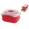 Miniatura prodotto Contenitore rettangolare Microwave per microonde rosso Lt 0,525
