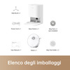 Miniatura prodotto L10 Prime VM Combo Robot Aspirapolvere con 2 Spazzole laterali aggiuntive(3 in totale), Sollevamento del Mocio da 7 mm, Mocio Autopulente, Navigazione LDS, Aspirazione 4000Pa, Mappatura 3D, WiFi/APP/Alexa