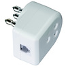 Miniatura prodotto Adattatore telefonico spina tripolare / presa tripolare - presa jack 6p 4c