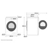 Miniatura prodotto WW90T554DAW Lavatrice 9kg AddWash Ai Control Libera installazione Caricamento frontale 1400 Giri/min Bianco A+++
