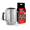 Miniatura prodotto Kit Ciminiera Accensione, 2kg Bricchetti, 6 Cubetti Accendifuoco