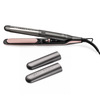 Miniatura prodotto Imetec Creativity Multistyle, Piastra per capelli Lisci o Mossi, Rivestimento ceramica, Particelle Diamante, Cheratina, Piastre Flessibili e Calde Anche Esternamente, 5 temperature 150-230°C