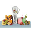 Miniatura prodotto 561 Blendy Metal - Frullatore con lame in Acciaio Inox - Tazza in vetro 800 ml - 2 velocità + Pulse - 300 Watt - Argento