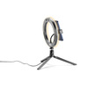Miniatura prodotto Selfie Ring - Universale Treppiede con anello led luminoso per riprese video e selfie