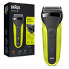 Miniatura prodotto Braun Series 3 300 Rasoio Elettrico Barba, Nero/Verde Elettrico