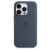 Miniatura prodotto Custodia MagSafe in silicone per iPhone 14 Pro - Blu tempesta