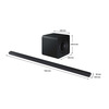Miniatura prodotto Samsung Soundbar HW-S800D/ZF Serie S, 10 Speaker, Wireless Dolby Atmos, Audio a 3.1.2 Canali, Q-Simphony, Alexa integrato e compatibile con Google Assistant, Titan Black 2024